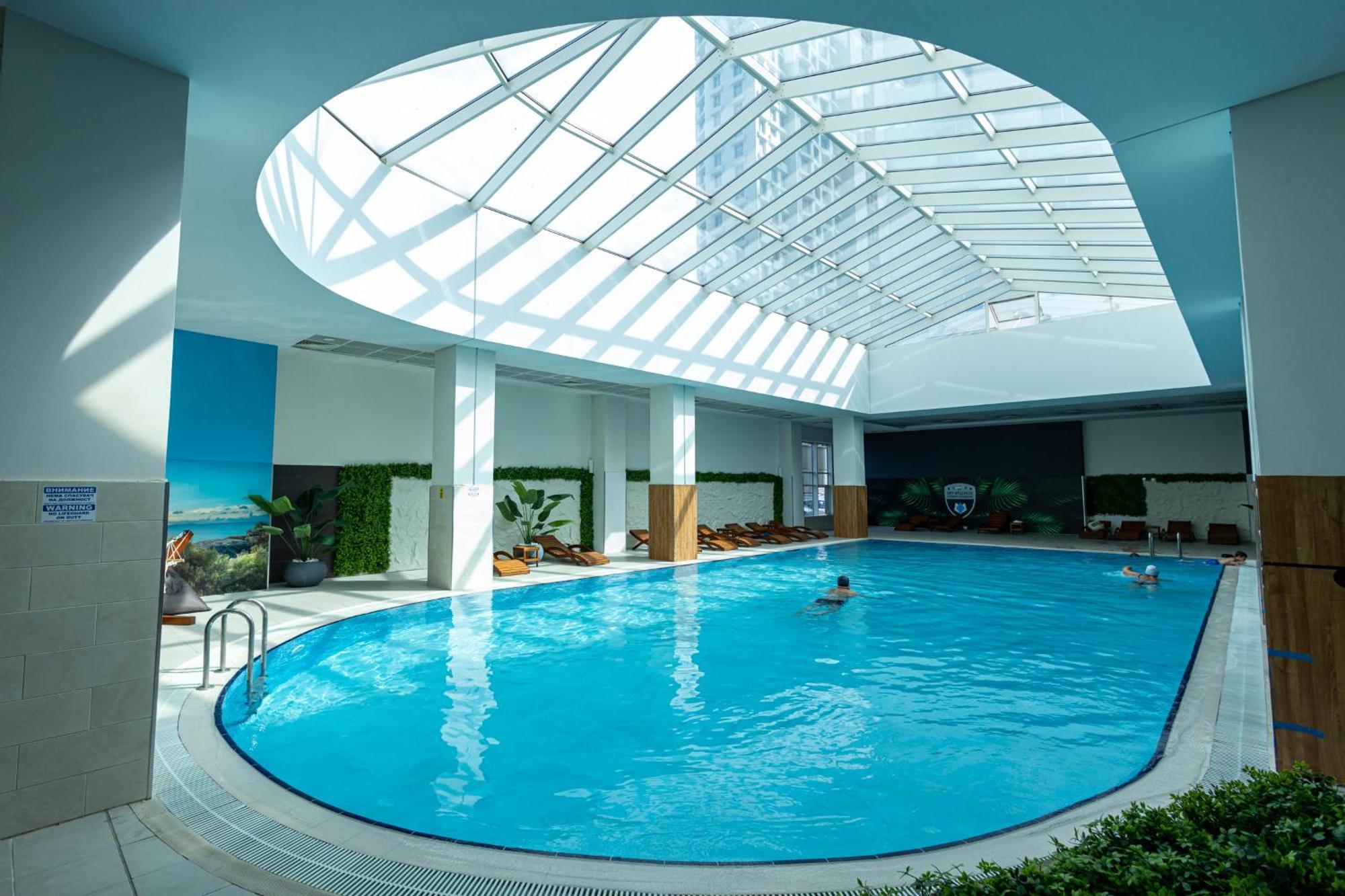 19Th & 18Th Floor Secure Apartments With Pool & Fitness & Parking Included In Price Skopje Ngoại thất bức ảnh